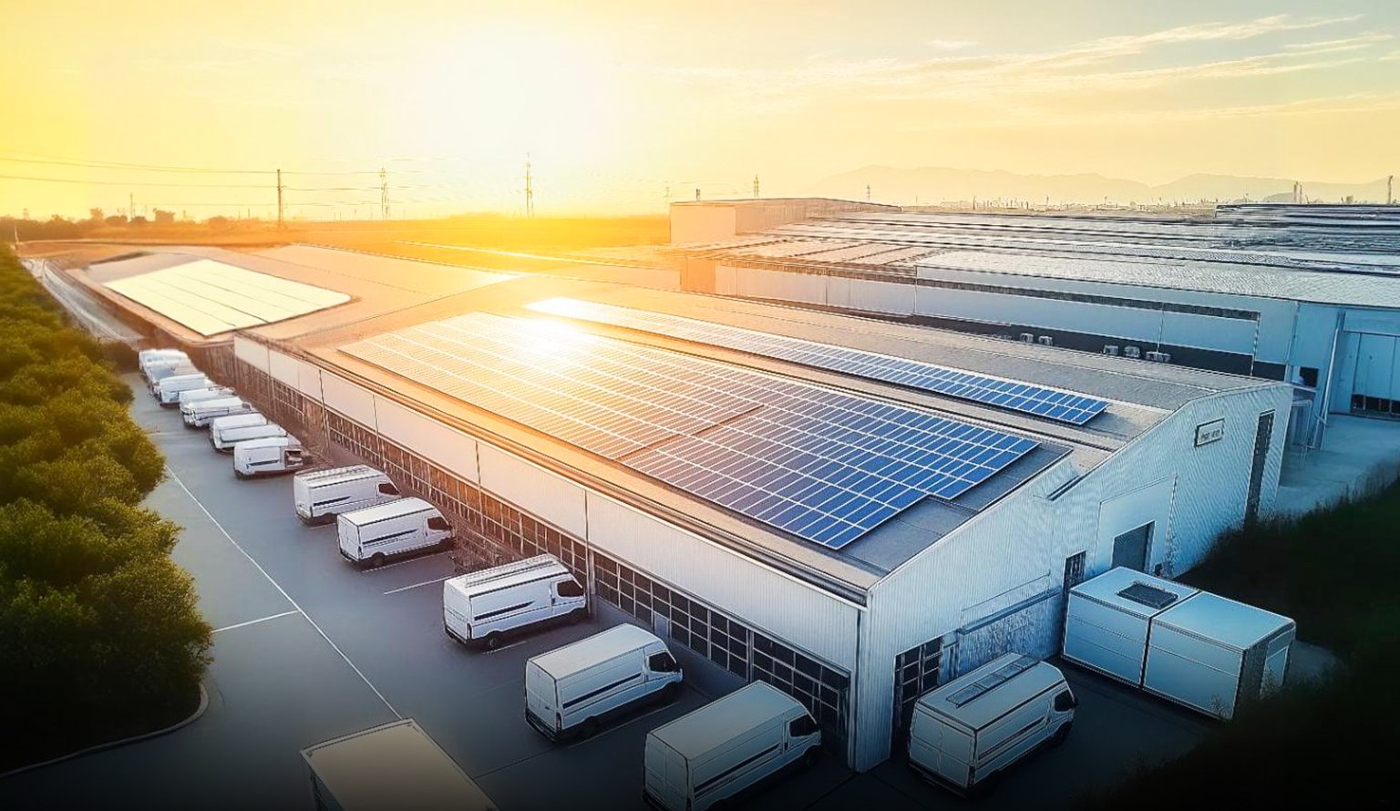 Industrial solar plant